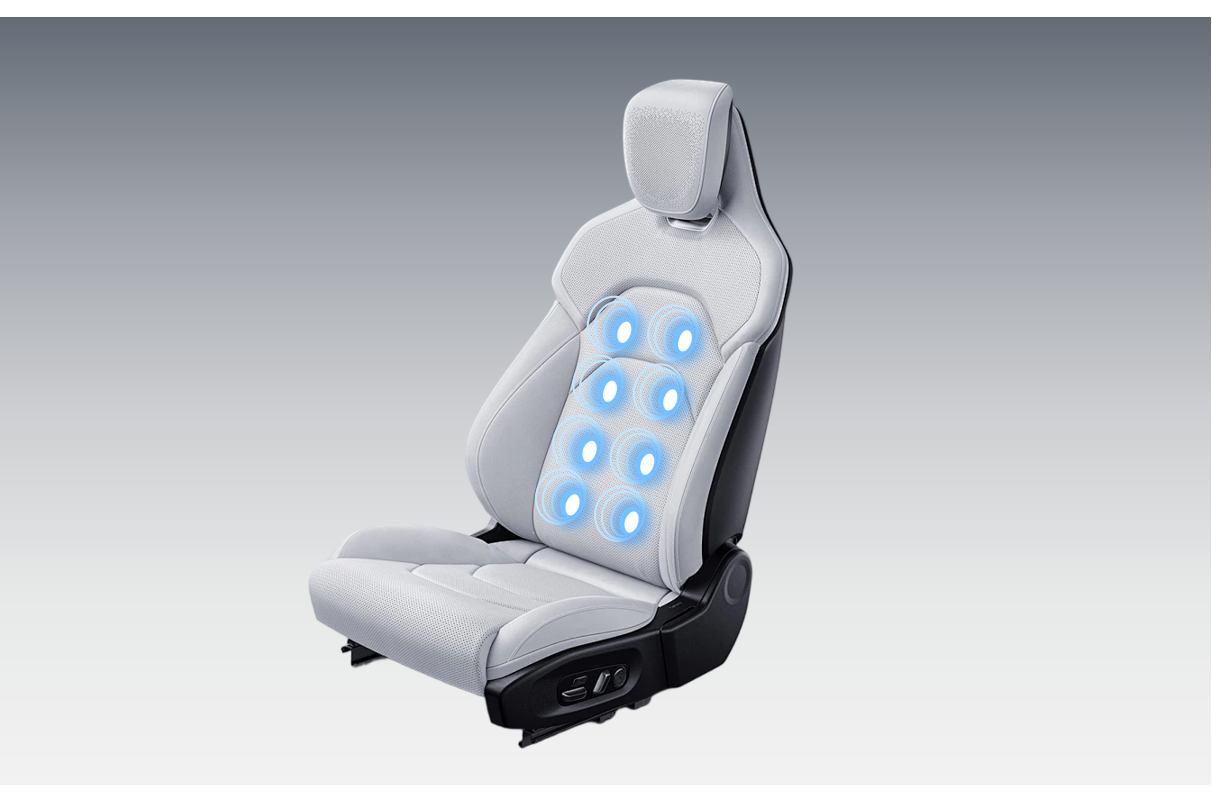 Seat Pneumatic and Lumbar Massage System